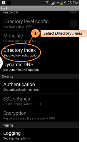 Select public_html
