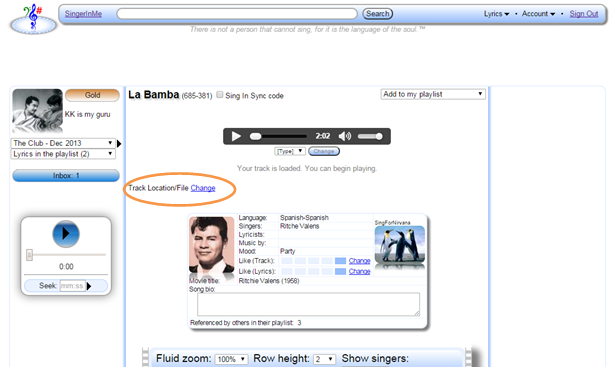 Track Location/File Change link image