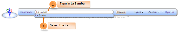 Search for La Bamba