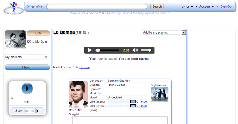 Search for La Bamba