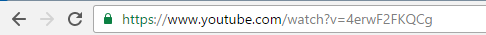 YouTube URL example